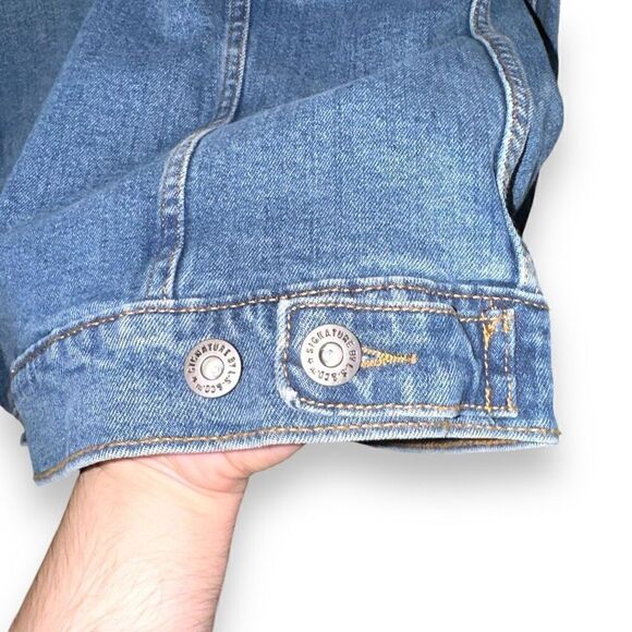 Levi’s Gold Mid Wash Denim Jean Jacket Size M - Picture 12 of 13